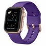 Soft siliconen bandje met gespsluiting - Paars - Geschikt voor Apple Watch 42mm / 44mm / 45mm / 46mm / 49mm