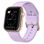 Soft siliconen bandje met gespsluiting - Lavendel - Geschikt voor Apple Watch 44mm / 45mm&nbsp;/ 46mm / 49mm