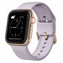 Soft siliconen bandje met gespsluiting - Pastel paars - Geschikt voor Apple Watch 44mm / 45mm&nbsp;/ 46mm / 49mm