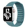 Denim nylon bandje - Lichtblauw - Geschikt voor Apple Watch 38mm / 40mm / 41mm / 42mm