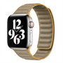 Denim nylon bandje - Oker - Geschikt voor Apple Watch 38mm / 40mm / 41mm / 42mm