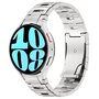 Titanium band met aansluitknop  - Zilver - Samsung Galaxy Watch 6 - 40mm &amp; 44mm