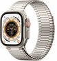 Magnetische stalen band - Zeer sterke magneet - Titanium kleur - Geschikt voor Apple Watch 44mm / 45mm&nbsp;/ 46mm / 49mm