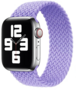 Braided Solo Loop nylon bandje - Maat: L - Lila - Geschikt voor Apple Watch 44mm / 45mm&nbsp;/ 46mm / 49mm