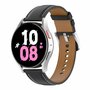 Luxe leren bandje - Zwart - Samsung Galaxy Watch 7 - 40mm / 44mm &amp; Watch FE