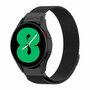 Milanese bandje (ronde connector) - Zwart - Samsung Galaxy Watch 7 - 40mm / 44mm &amp; Watch FE