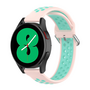 Siliconen sportbandje met gesp - Roze + turquoise - Samsung Galaxy watch 7 - 40mm / 44mm