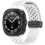 D-buckle siliconen sportband - Wit - Samsung Galaxy Watch Ultra 47mm