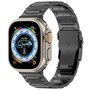 Titanium H-type schakelband  - Zwart - Geschikt voor Apple Watch 44mm / 45mm / 46mm / 49mm