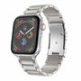 Titanium schakelband - Zilver - Geschikt voor Apple watch 38mm / 40mm / 41mm / 42mm