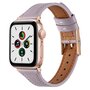 Leren bandje - Paars - Geschikt voor Apple Watch 44mm / 45mm&nbsp;/ 46mm / 49mm