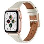 Leren bandje - Room wit - Geschikt voor Apple Watch 44mm / 45mm&nbsp;/ 46mm / 49mm