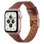 Leren bandje - Bruin - Geschikt voor Apple Watch 44mm / 45mm&nbsp;/ 46mm / 49mm