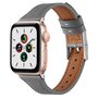 Leren bandje - Grijs - Geschikt voor Apple Watch 44mm / 45mm&nbsp;/ 46mm / 49mm