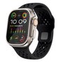 Ultimate Sport Edition bandje - Zwart - Geschikt voor Apple Watch 44mm / 45mm / 46mm / 49mm