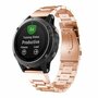 Stalen schakelband - Ros&eacute; goud - Garmin Fenix 8 - 43mm