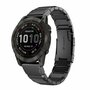 Stainless steel schakelband - Zwart - Garmin Fenix 8 - 43mm