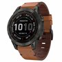 Leren bandje - Bruin - Garmin Fenix 8 - 47mm