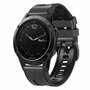 leer + siliconen bandje - Donkergrijs - Garmin Fenix 8 - 47mm