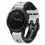 leer + siliconen bandje - Wit - Garmin Fenix 8 - 47mm