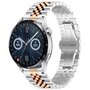 Stalen band - Zilver / ros&eacute; goud - Huawei Watch GT 5 (Pro) / GT 4 / GT 3 / GT 2 - 46mm