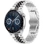 Stalen band - Zilver / zwart - Huawei Watch GT 5 (Pro) / GT 4 / GT 3 / GT 2 - 46mm