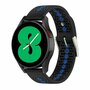 Dot Pattern siliconen bandje - Zwart met blauw - Huawei Watch GT 5 (Pro) / GT 4 / GT 3 / GT 2 - 46mm