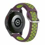 Siliconen sportbandje met gesp - Paars + groen - Huawei Watch GT 5 (Pro) / GT 4 / GT 3 / GT 2 - 46mm