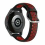 Siliconen sportbandje met gesp - Zwart + rood - Huawei Watch GT 5 (Pro) / GT 4 / GT 3 / GT 2 - 46mm