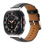 Premium leren bandje - Zwart - Samsung Galaxy Watch Ultra bandjes - 47mm