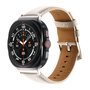 Premium leren bandje - Roomwit - Samsung Galaxy Watch Ultra bandjes - 47mm