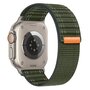 Nylon Wave band - Groen - Geschikt voor Apple Watch 44mm / 45mm / 46mm / 49mm