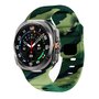 Wave siliconen bandje - Legergroen camouflage - Samsung Galaxy Watch Ultra 47mm