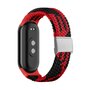 Braided nylon bandje - Rood met zwart - Xiaomi Smart band 8