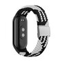 Braided nylon bandje - Zwart met wit - Xiaomi Smart band 8