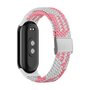 Braided nylon bandje - Roze met wit - Xiaomi Smart band 8