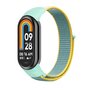 Sport loop nylon bandje - Mintgroen met geel - Xiaomi Smart band 8