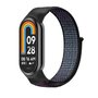 Sport loop nylon bandje - Zwart met paars - Xiaomi Smart band 8