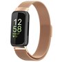 Fitbit Inspire 3 - Milanese bandje - Champagne goud