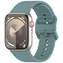 Wave sportband - Dennegroen - Geschikt voor Apple Watch 44mm / 45mm / 46mm / 49mm