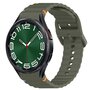 Wave Sportband met aansluitknop - Donkergroen -  Samsung Galaxy Watch 6 Classic - 47mm &amp; 43mm