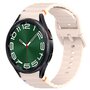 Wave Sportband met aansluitknop - Lichtroze -  Samsung Galaxy Watch 6 Classic - 47mm &amp; 43mm