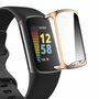 Fitbit Charge 5 &amp; 6 TPU case (volledig beschermd) - Ros&eacute; goud