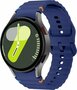 Wave Sportband met aansluitknop - Donkerblauw -  Samsung Galaxy Watch 4 - 40mm &amp; 44mm