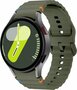 Wave Sportband met aansluitknop - Donkergroen -  Samsung Galaxy Watch 4 - 40mm &amp; 44mm