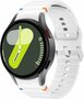 Wave Sportband met aansluitknop - Wit -  Samsung Galaxy Watch 4 - 40mm &amp; 44mm