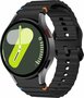 Wave Sportband met aansluitknop - Zwart -  Samsung Galaxy Watch 4 - 40mm &amp; 44mm