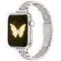 Stalen slim fit band - Sterrenlicht / Starlight - Geschikt voor Apple watch 44mm / 45mm&nbsp;/ 46mm / 49mm