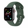 Siliconen sportbandje - Donkergroen - Maat: S/M - Geschikt voor Apple Watch 44mm / 45mm&nbsp;/ 46mm / 49mm