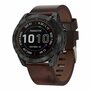 Leren bandje - Bruin - Garmin Instinct 3 - 50mm